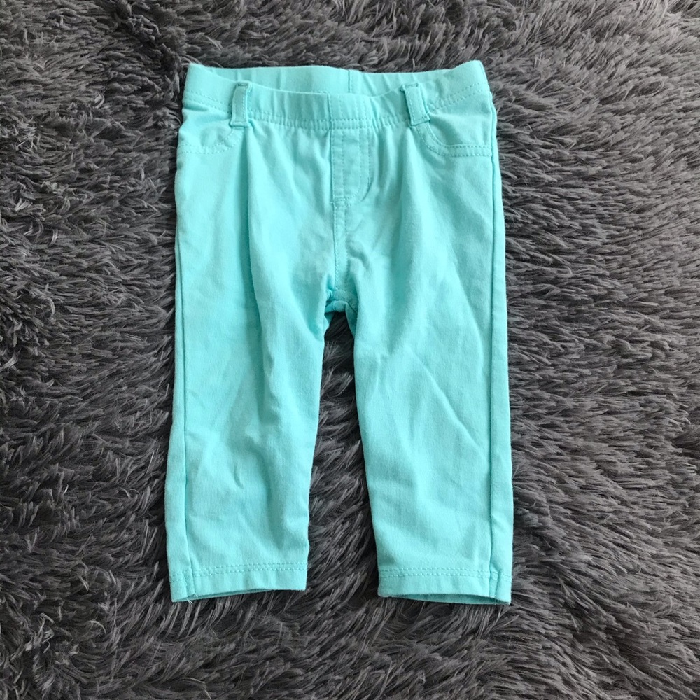 5/$25 GARANIMALS legging pants faux pockets teal